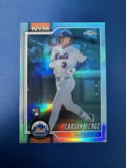 2026 Topps Chrome Carson Benge Rc Refractor Mets - Image 1