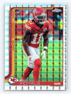 2025 Topps Chrome #337 Jalen Royals Geometric Refractor Rookie - Image 1