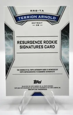 2025 Topps Resurgence Terrion Arnold RC Auto Refractor - Image 3