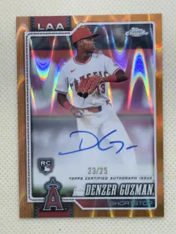 2026 Topps Chrome Orange Denzer Guzman Rookie Auto /25 #RA-DG - Image 1