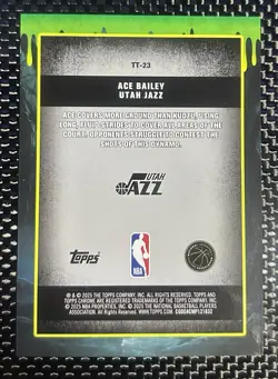 Topps 2025-26 Chrome - Ace Bailey Tall Tales #TT-23 RC /25 Utah Jazz - Image 2