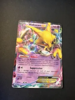 Pokemon TCG Alakazam EX 125/124 Fates Collide Full Art Holo UR EN 2016 - Image 1