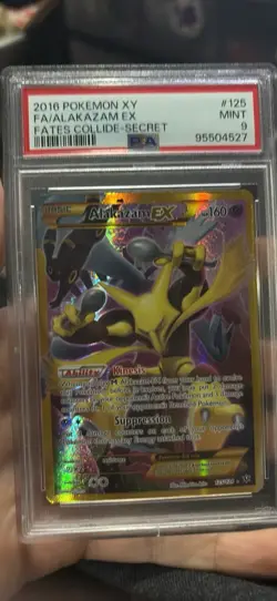 M Alakazam-EX 125/124 Secret Rare Holo XY Fates Collide 2016 PSA 9 - Image 1
