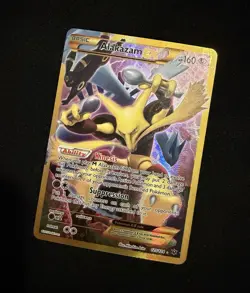 The Pokemon Company 2016 Alakazam EX 125/124 Fates Collide Secret Rare FA Holo - Image 1