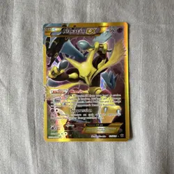 Pokemon Alakazam EX 125/124 - Fates Collide Ultra Rare Full Art Holo 2016 - Image 1
