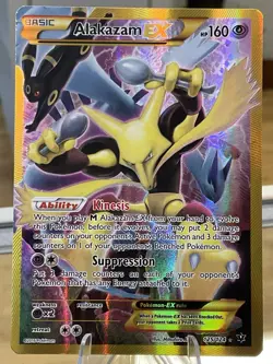 Alakazam EX 125/124 XY Fates Collide 2016 Secret Holo Rare Pokemon - Image 1