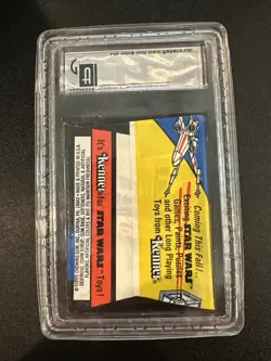1977 Star Wars Unopened Topps Wax Pack, 1st Series, GAI 8.5 - Early GAI # -LUKEU - Image 2