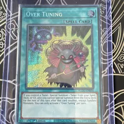 YUGIOH Konami Over Tuning BLGG-EN034 Secret Rare Foil 1st Edition - Image 2