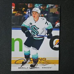 Upper Deck Young Guns 2025-26 #712 Berkly Catton Kraken Rookie - Image 1