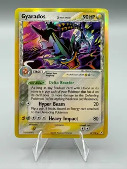 2006 Pokemon EX Holon Phantoms Gyarados Delta Species #8/110 - Image 1