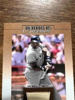 DAVE WINFIELD 2001 UD HEROES OF BASEBALL GAME USED BAT YANKEES #DW - Image 3