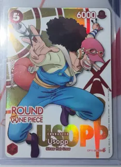 Usopp - One Piece x Round 1 Promo Card - OP11-003 - ENGLISH - NM/MT - Ships Fast - Image 1