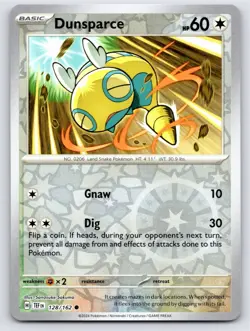 POKEMON DUNSPARCE TEMPORAL FORCES 128/162 REVERSE HOLO COMMON NM A3971 FREE S&H - Image 1