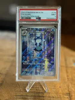 Pokemon Poliwhirl PSA 9 176/165 Sv: Scarlet & Violet 151 Holo IR EN 2023 💫 - Image 1