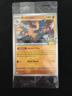 Pokemon Archeops Promo Card 051/086 Field Museum Chicago Fossil Museum Sealed - Image 1