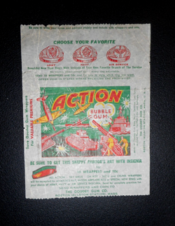 1938 WAR ACTION GUM CARD WAX WRAPPER GOUDEY *SUPER RARE* - Image 1