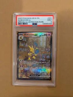 2023 Pokemon 151 Alakazam ex #201 Special Illustration Rare PSA 9 MINT SIR - Image 1