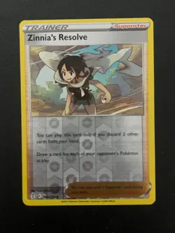 Zinnia's Resolve 164/203 Reverse Holo Evolving Skies Pokemon Near Mint - Image 1