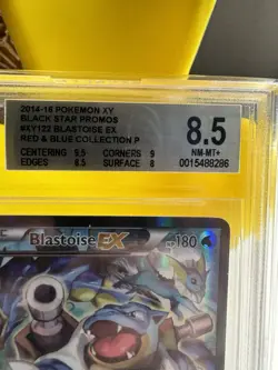Blastoise EX Red & Blue Coll. Pokemon Generations Full Art Promo XY122 BGS 8.5 - Image 3