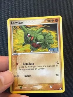 Pokemon Larvitar 61/115 Ex Unseen Forces Holo Stamped LP+/ NM - Image 3