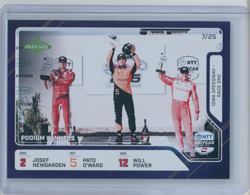 2026 Parkside IndyCar #96 Josef Newgarden / Pato O'Ward / Will Power Purple 7/25 - Image 1