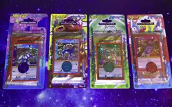 MetaZoo x Aoki HiroQuest 2.0 COMPLETE ART SET 4 Sealed Blisters w/ Holo Promos - Image 1