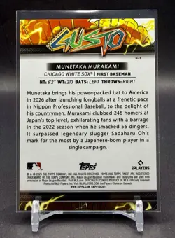 2026 Topps Finest Baseball Munetaka Murakami Gusto #G-7 White Sox SSP Case Hit - Image 2