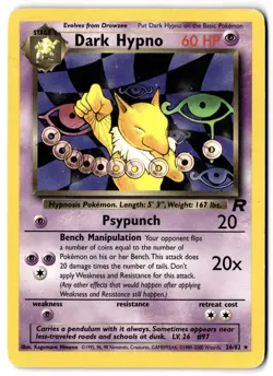 Dark Hypno 26/82 Rare Team Rocket Pokemon Unlimited - Image 1