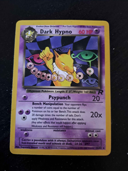 Pokemon TCG Dark Hypno Team Rocket 26/82 Regular Rare LP. - Image 1