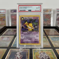 PSA 8 Dark Hypno 26/82 Rare Team Rocket Vintage Pokemon Card 2000 WOTC - Image 1
