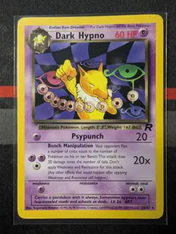 WOTC Pokemon Dark Hypno 26/82 Team Rocket Rare LP Condition 🔥 - Image 2