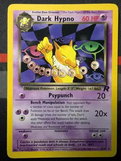 WOTC Pokemon Dark Hypno 26/82 Team Rocket Rare LP Condition 🔥 - Image 4