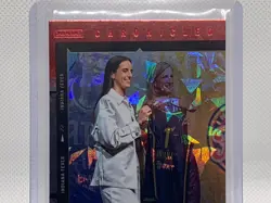 Caitlin Clark 2025 Panini Chronicled #1 Red Cracked Ice Exclusive Fever #1 Pick - Image 2