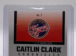 Caitlin Clark 2025 Panini Chronicled #1 Red Cracked Ice Exclusive Fever #1 Pick - Image 5