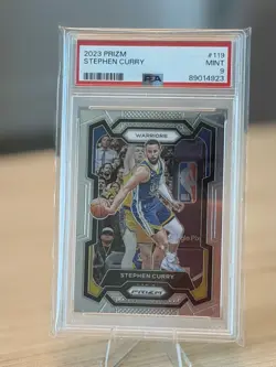 2023 Panini Prizm Stephen Curry #119 PSA 9 - Image 2