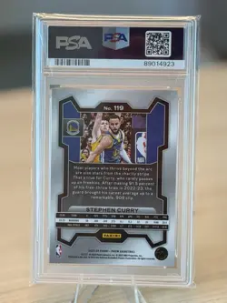 2023 Panini Prizm Stephen Curry #119 PSA 9 - Image 3