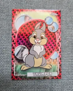 2026 Topps Chrome Disney Thumper Alpha!! Mickey Mouse Red And Black 1/28 - Image 1