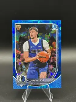 🚨2025 Bowman Sapphire Cooper Flagg Chrome RC Rookie #BCV-1 Mavericks🔥🔥 - Image 1