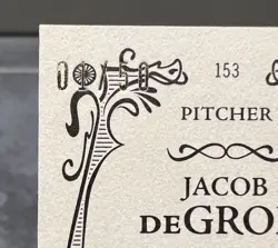 2016 Topps Gypsy Queen Gold Mini Jacob deGrom #1/50 New Yorks Mets - Image 3