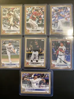 2022 Topps Series One And Series Two Gold Lot (8 Total) - Image 1