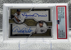2023 Tier One Mariano Rivera & Derek Jeter Dual Autograph /25 PSA 8 - Image 1