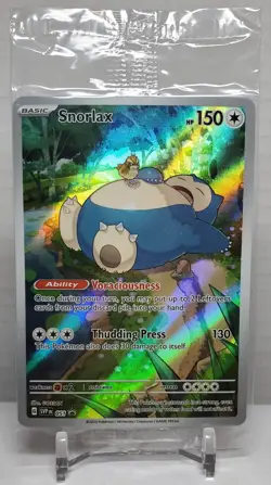 SNORLAX SVP 051 ILLUSTRATION RARE SEALED 151 PROMO SCARLET VIOLET POKEMON CARD - Image 1