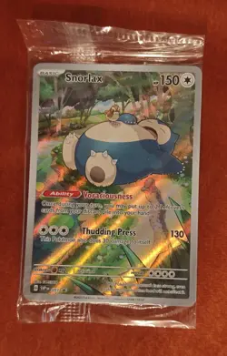 Snorlax SVP 051 Full Art Black Star Promo Pokemon Scarlet & Violet 151 Sealed - Image 1