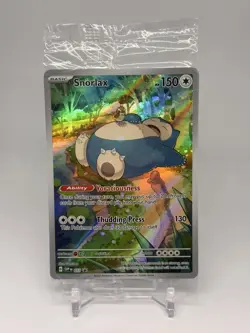 Snorlax SVP 051 Full Art Black Star Promo Pokemon Scarlet & Violet 151 Sealed - Image 1