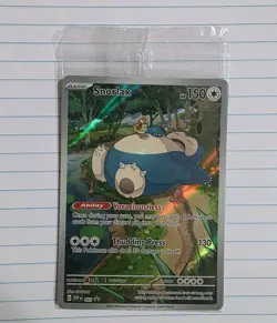 Pokemon TCG Snorlax Promo SVP EN 051 Scarlet and Violet Black Star Promo SEALED - Image 1