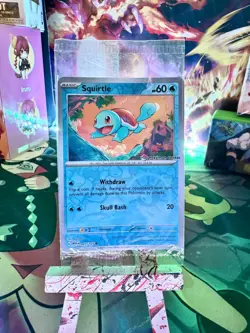 Squirtle Pokemon Center Stamped Reverse Holo Promo 007/165 151 SEALED Mint - Image 1