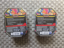 Pokemon 2026 Mega Charizard Tin SET OF 2 Mega X & Mega Y - New / Factory Sealed - Image 2