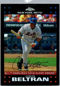 2007 Topps Chrome Carlos Beltran Refractors New York Mets #271 - Image 1