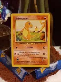 Pokemon TCG Charmander Base Set 46/102 Regular LP. - Image 1