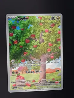 Applin - 185/167 - Illustration Rare - Twilight Masquerade - Pokemon Card - NM/M - Image 1